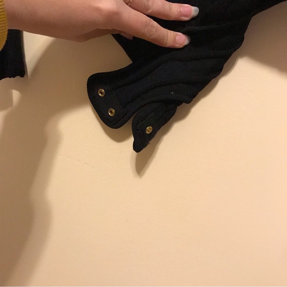 For Love & Lemons Knitz Simone Lace Up Bodysuit in Black Size Small - Picture 7 of 8